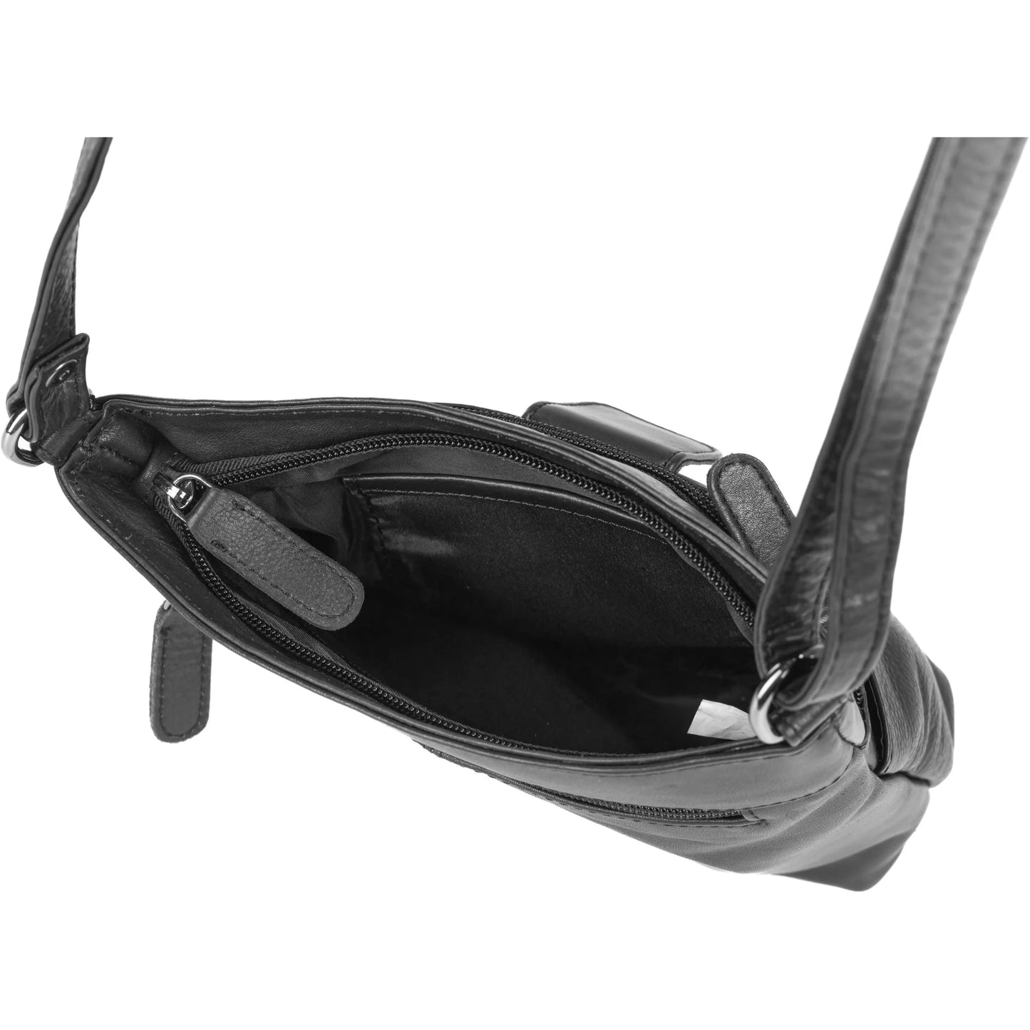 Greenwood Leather Shoulder Bag Linde Black