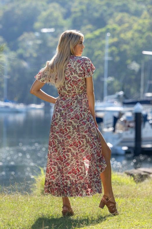 Cienna Shula Shortsleeve Wrap Dress