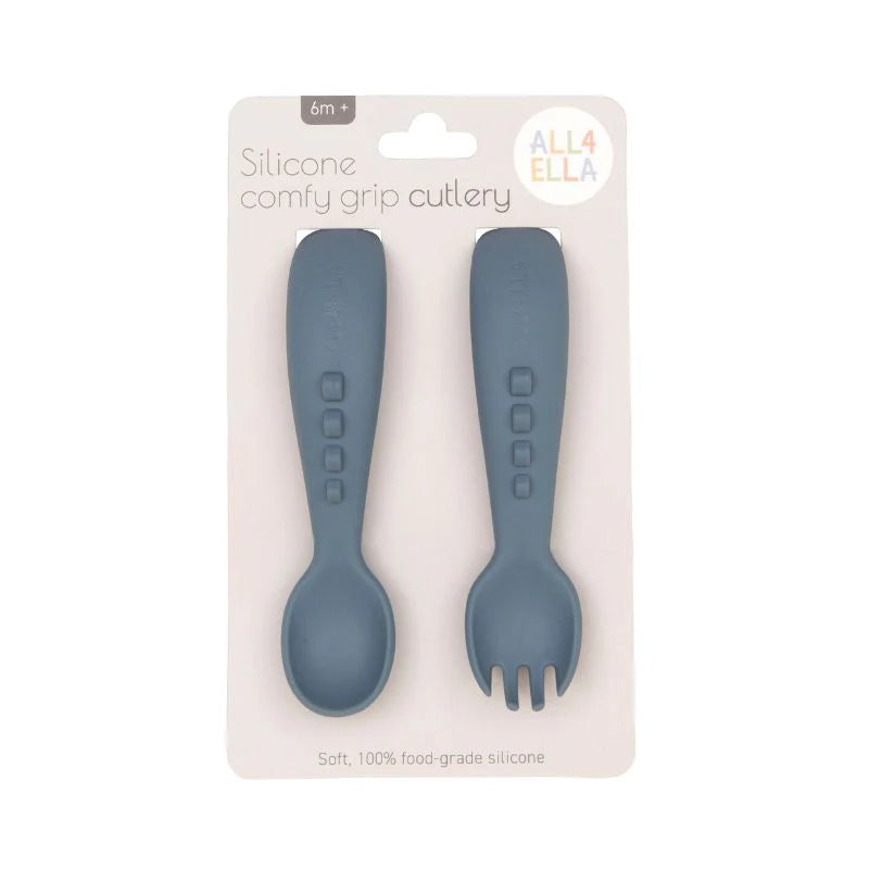 All4Ella Silicone Comfy Grip Cutlery