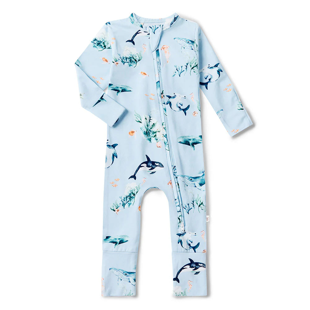 Snuggle Hunny Organic Snuggle Suit Convertible Romper