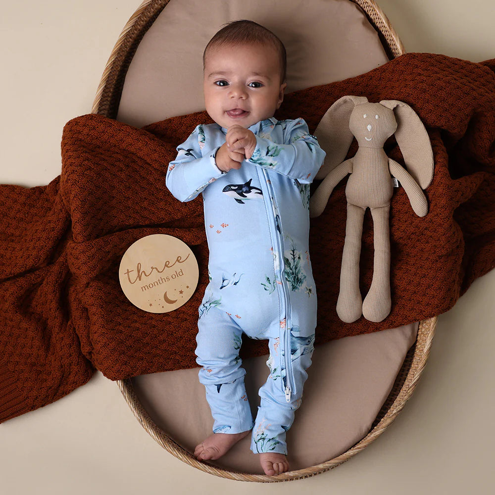 Snuggle Hunny Organic Snuggle Suit Convertible Romper