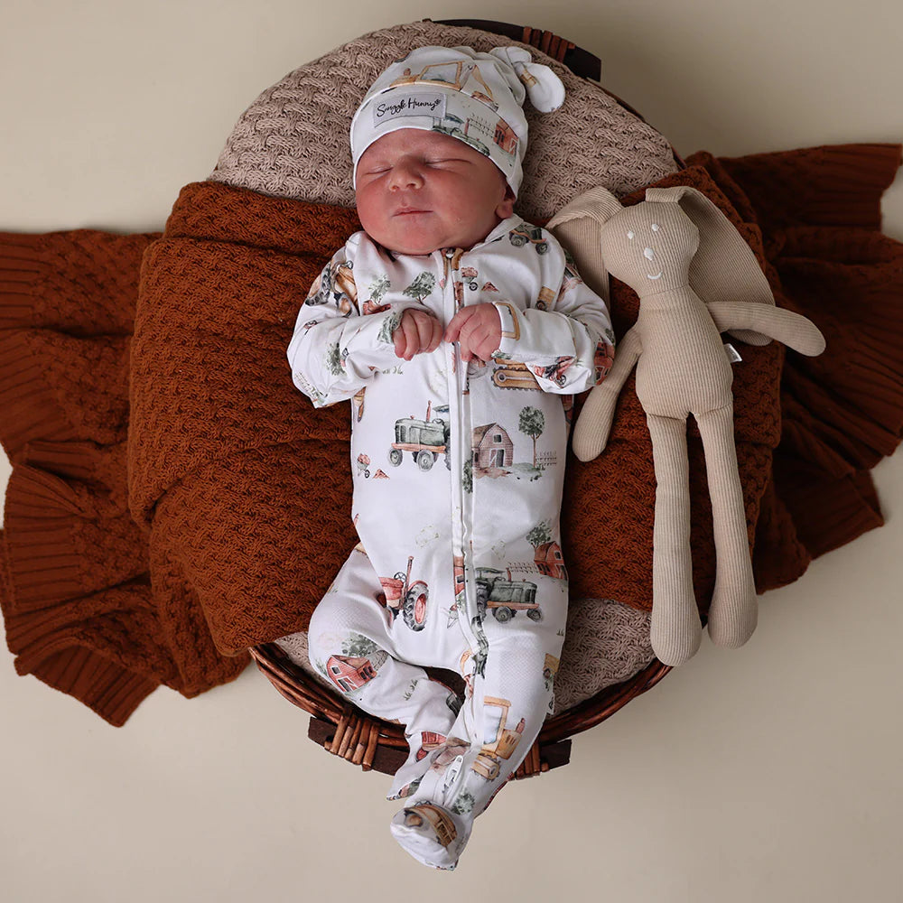 Snuggle Hunny Organic Snuggle Sleepsuit Zip Footie