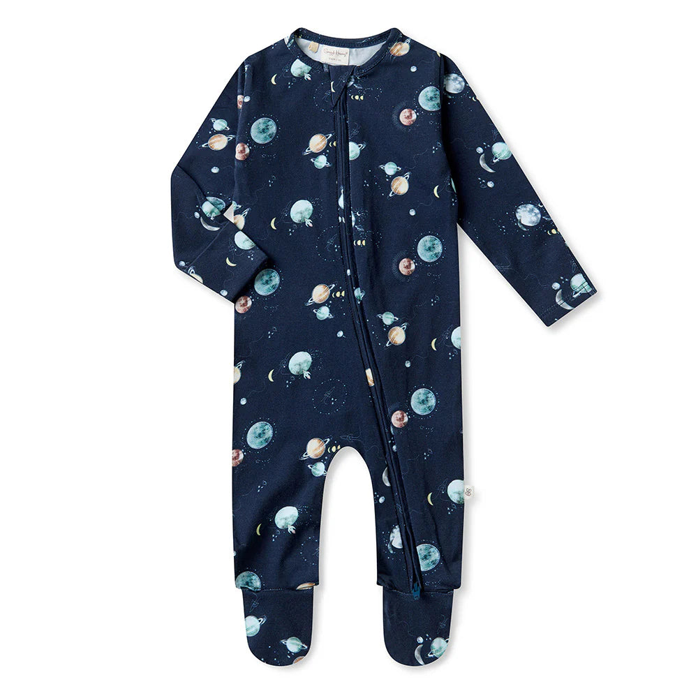Snuggle Hunny Organic Snuggle Sleepsuit Zip Footie