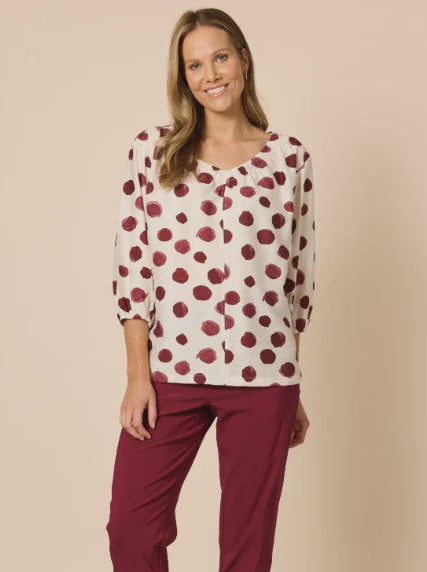 Clarity Bordeaux Spot Top