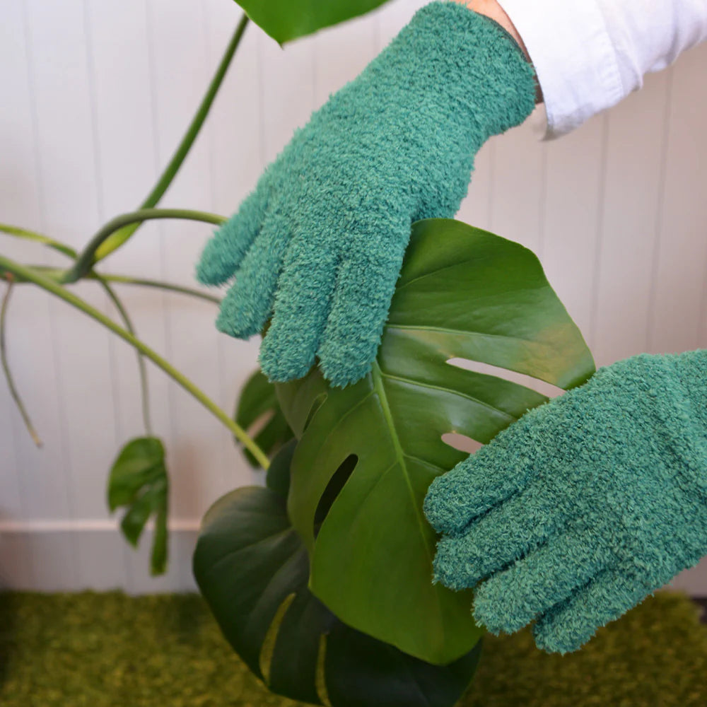 Annabel Trends Sprout Microfibre Leaf Cleaning Gloves One Size