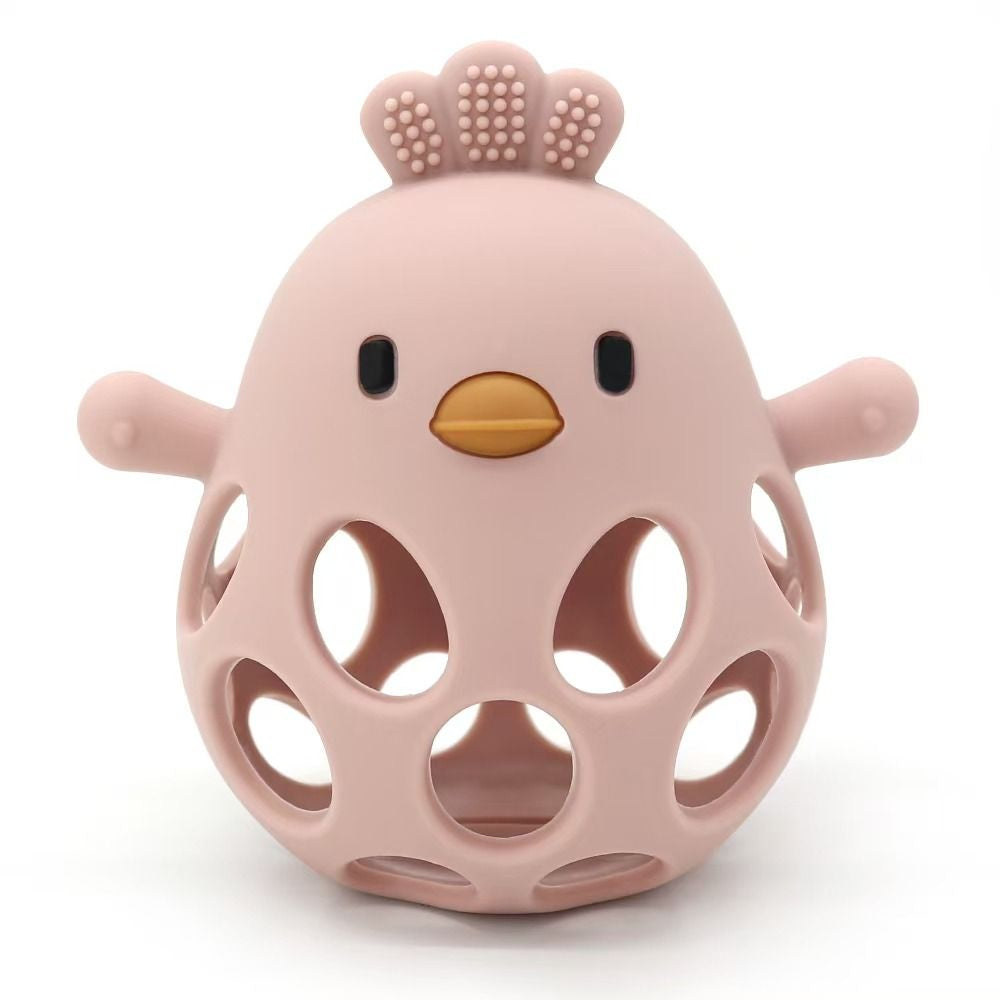 ToysLink Pink Silicone Chicken Teether