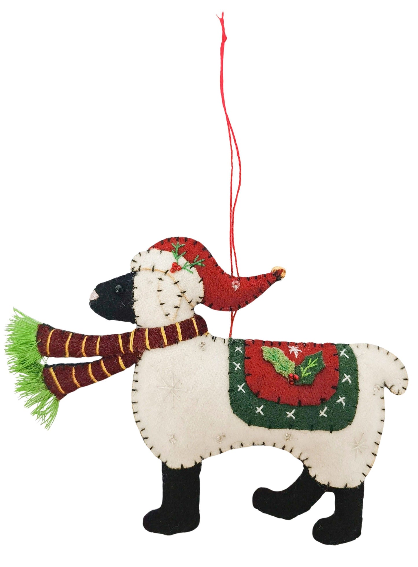 Urban Christmas Sheep Fabric Hanging