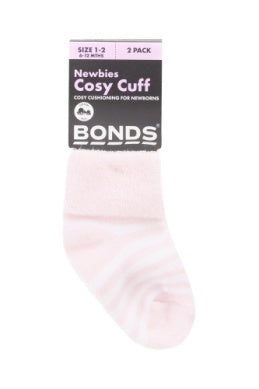 Bonds Cosy Cuff Socks 2Pk