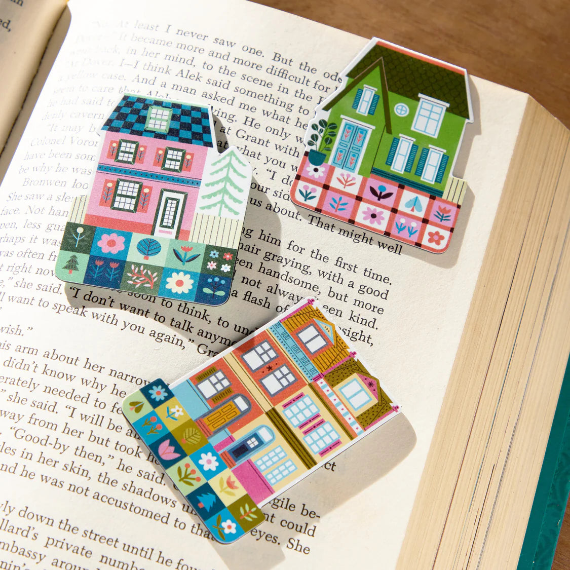 Galison Home Sweet Home Set/3 Magnetic Bookmarks