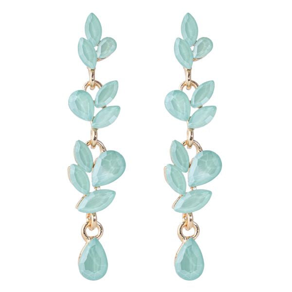 Enhance Accessories Vine Earrings - Green