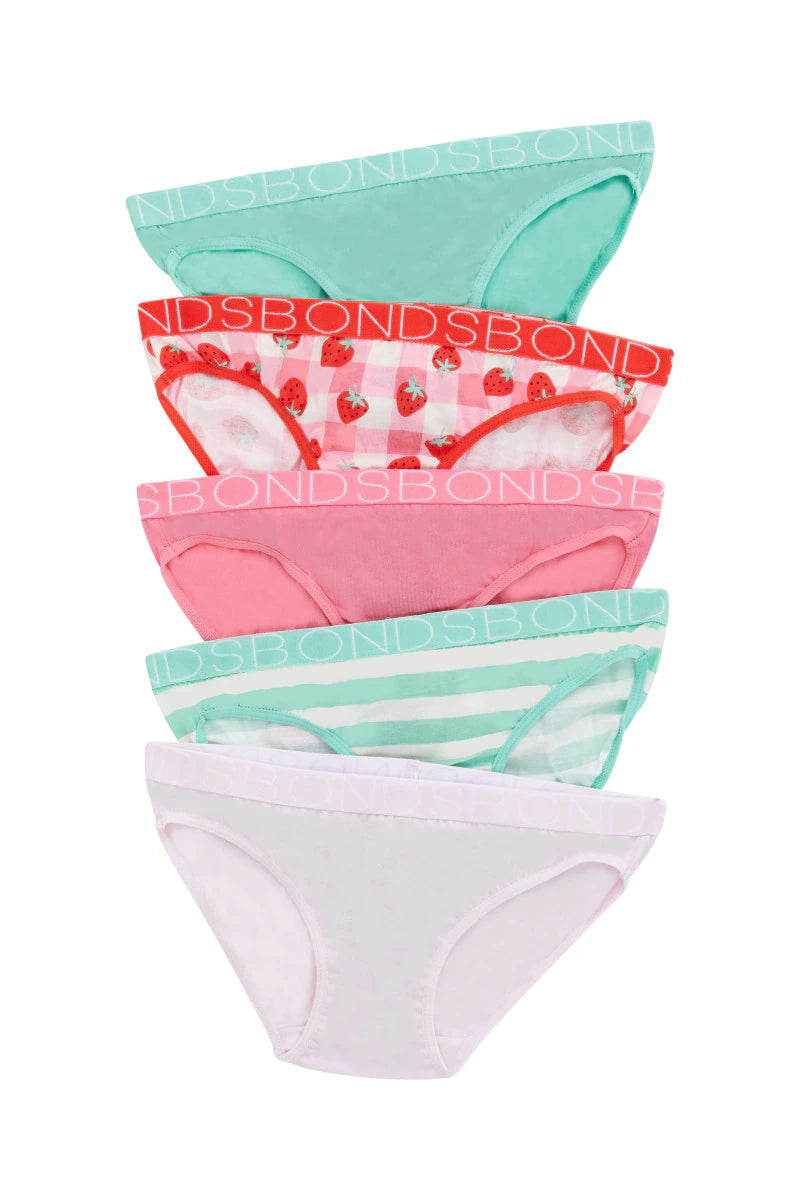 Bonds Girls Bikini 5 Pack