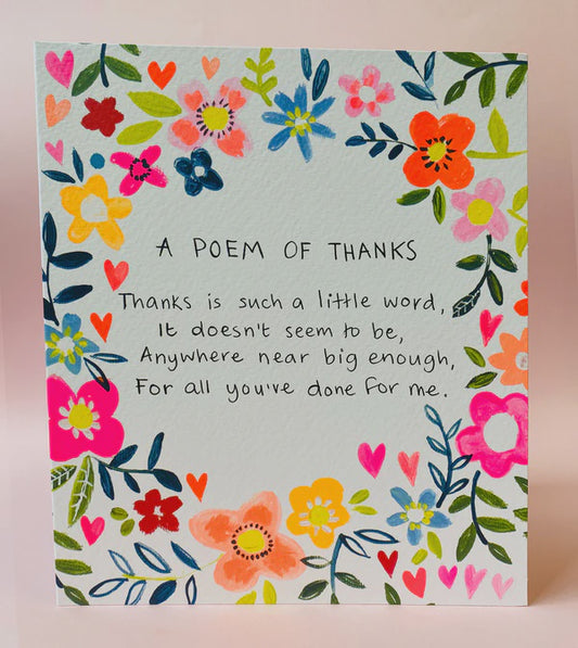 Papersalad Mum Poem of Thanks