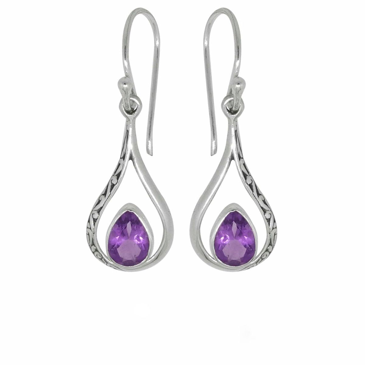 BD Sterling Silver & Amethyst Earrings