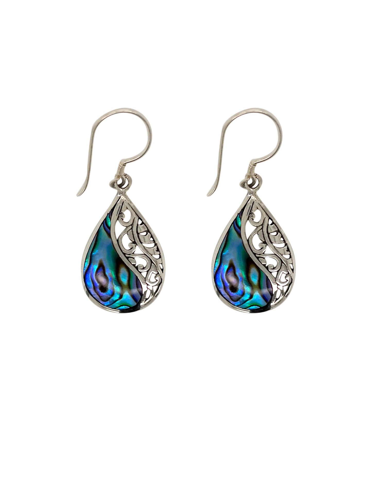BD Silver & Paua Shell Earrings