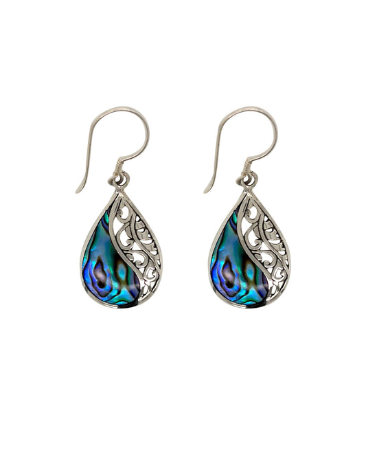 BD Silver & Paua Shell Earrings
