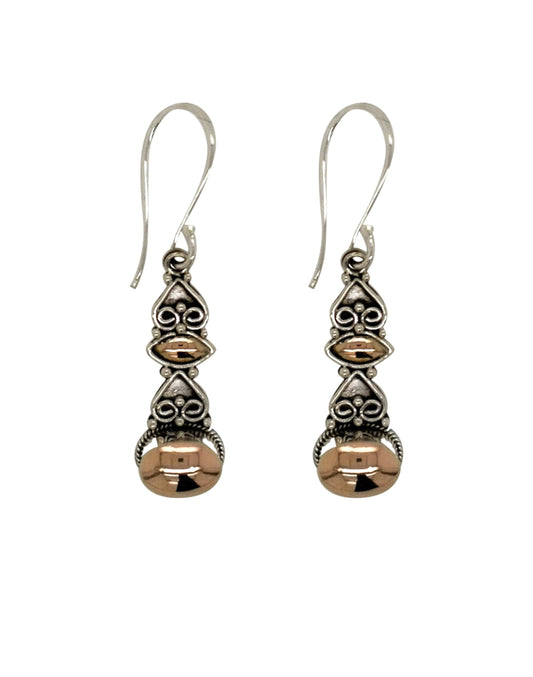 BD Silver & Rose Gold Earrings