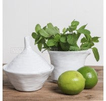 Ivory House Maya Rustic Pot with Lid 13cm