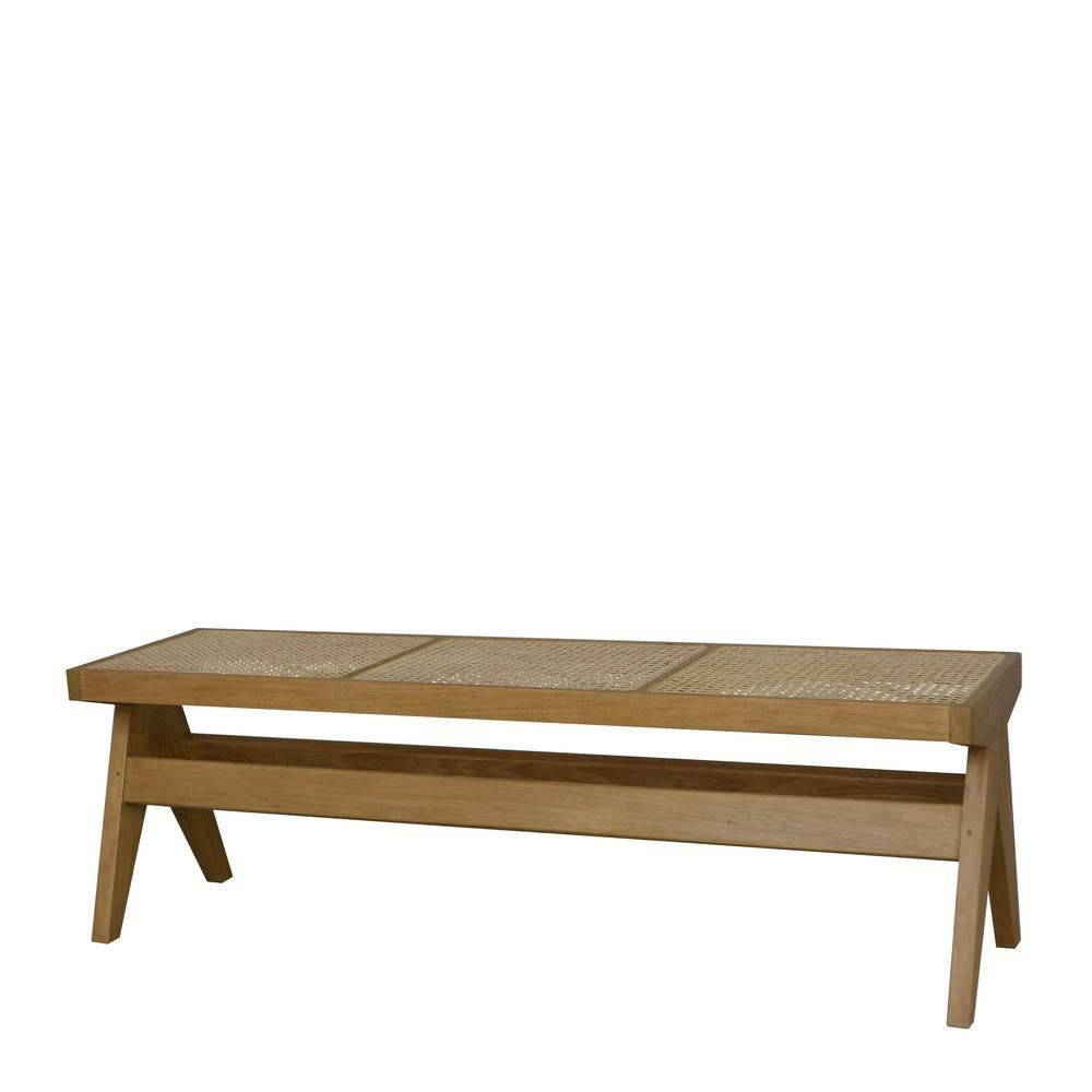j.elliot Seabrook Rattan Bench