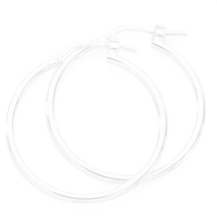 BD Sterling Silver Hoops 40x3mm