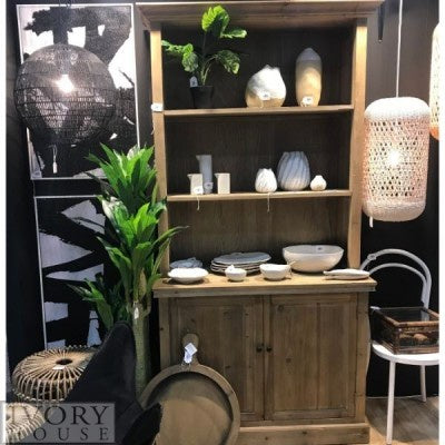 Ivory House Display Cabinet w/2 doors 115x216x48cm