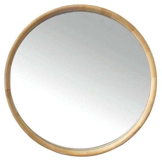 Coast to Coast Inga Oak Round Mirror 90cm - Natural