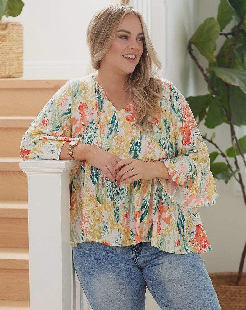 Bee Maddison Kaylin Top Floral