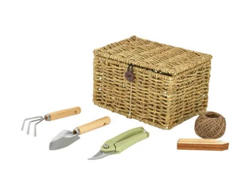 Life Botanic Dotti S/6 Garden Tools w Basket 23x16cm