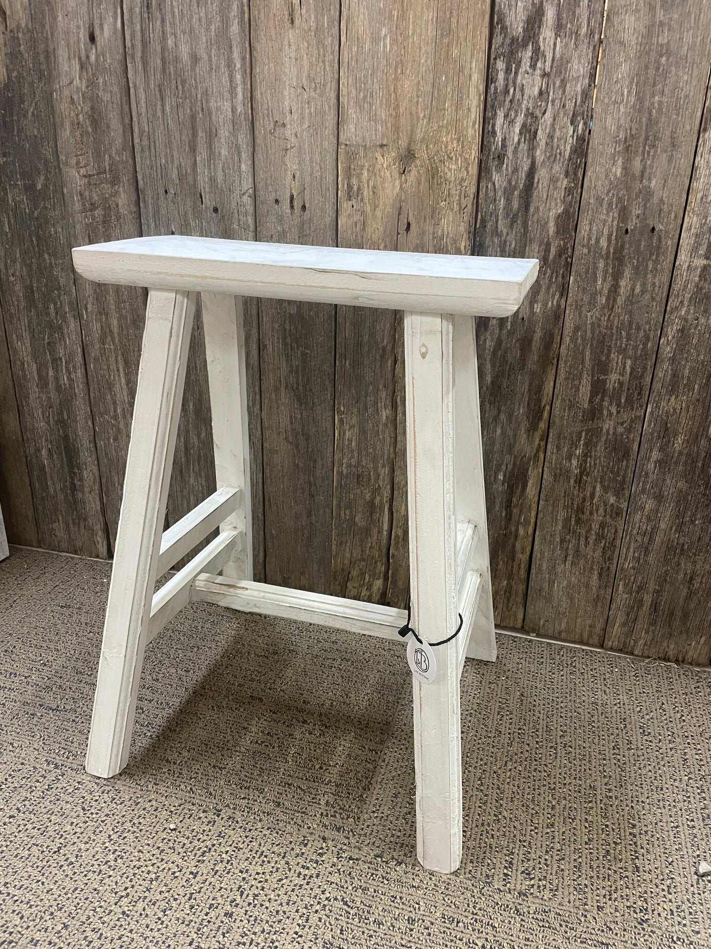 Life Botanic Cape Stool 34x38x50.5cm White Wash