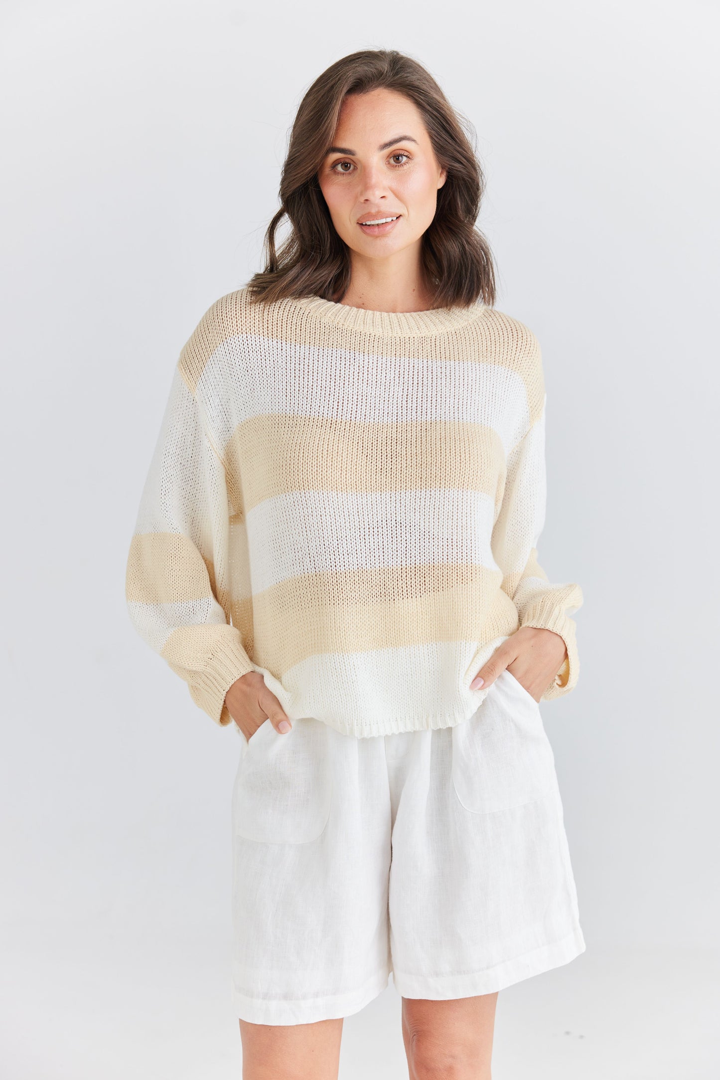 Holiday Driftwood Long Sleeve Knit