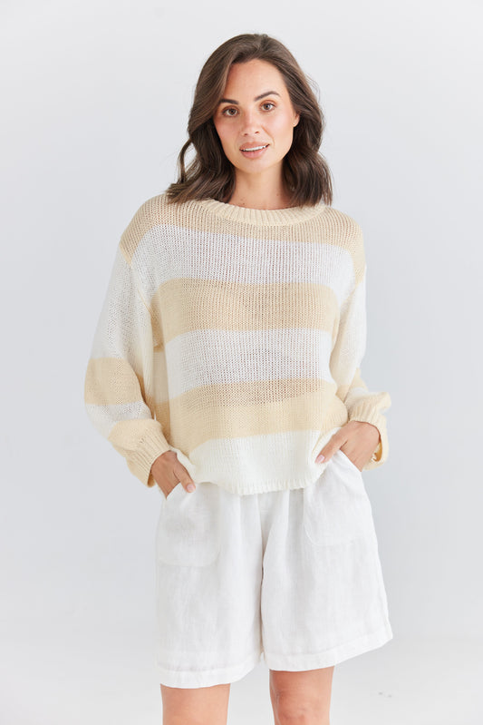 Holiday Driftwood Long Sleeve Knit