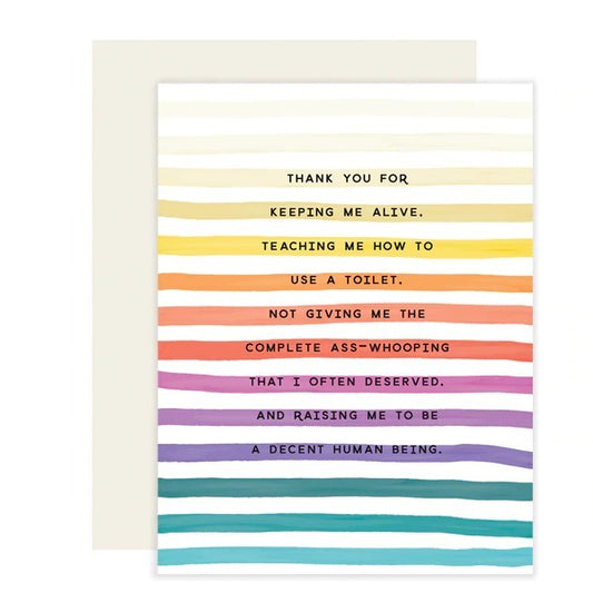 Slightly Stationary Keeping Me Alive Card