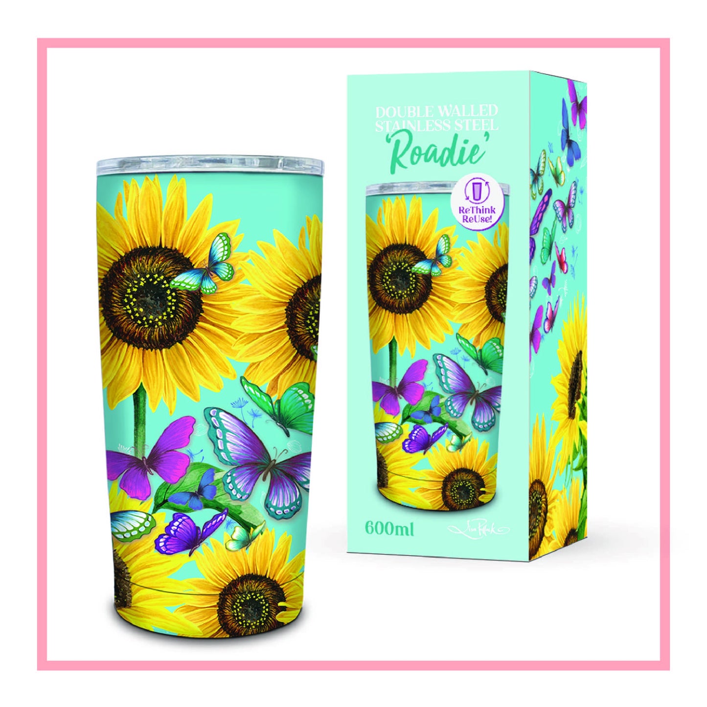 Lisa Pollock Double Walled Stainless Steel 'Roadie'
