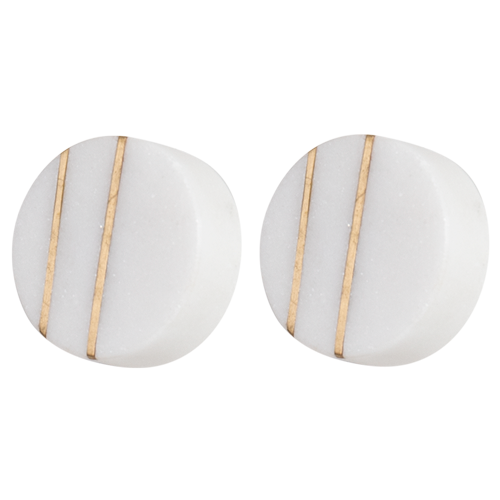 DWBH Stone Door Knob - Cream