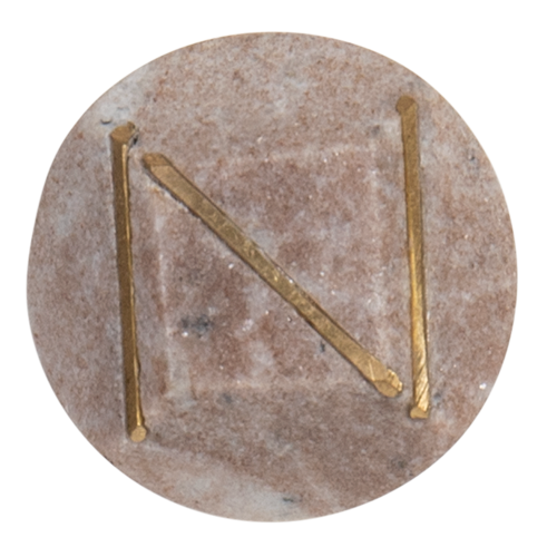 DWBH Stone Door Knob - Pink Salt