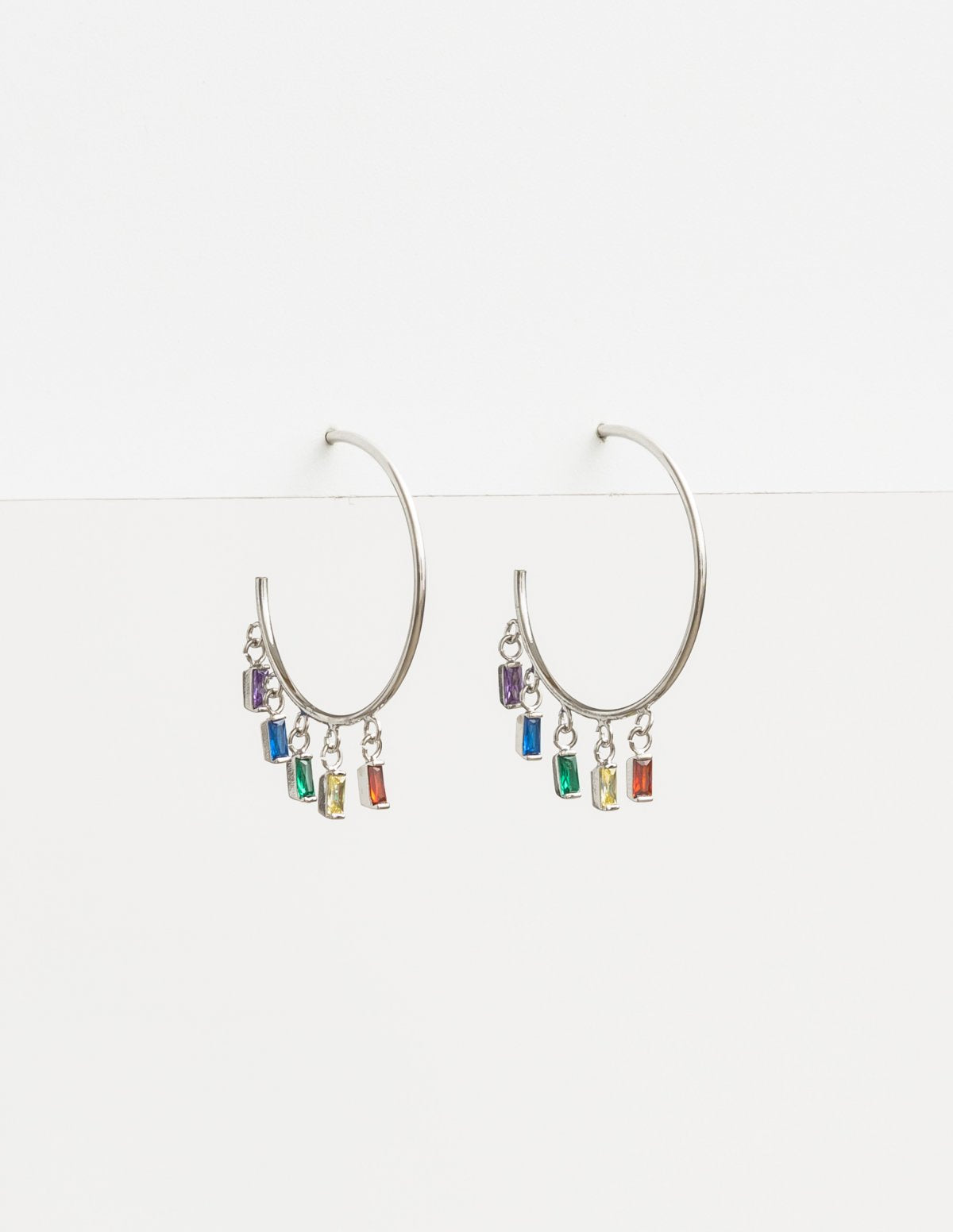 Stella + Gemma Boho Rainbow Lg Hoop