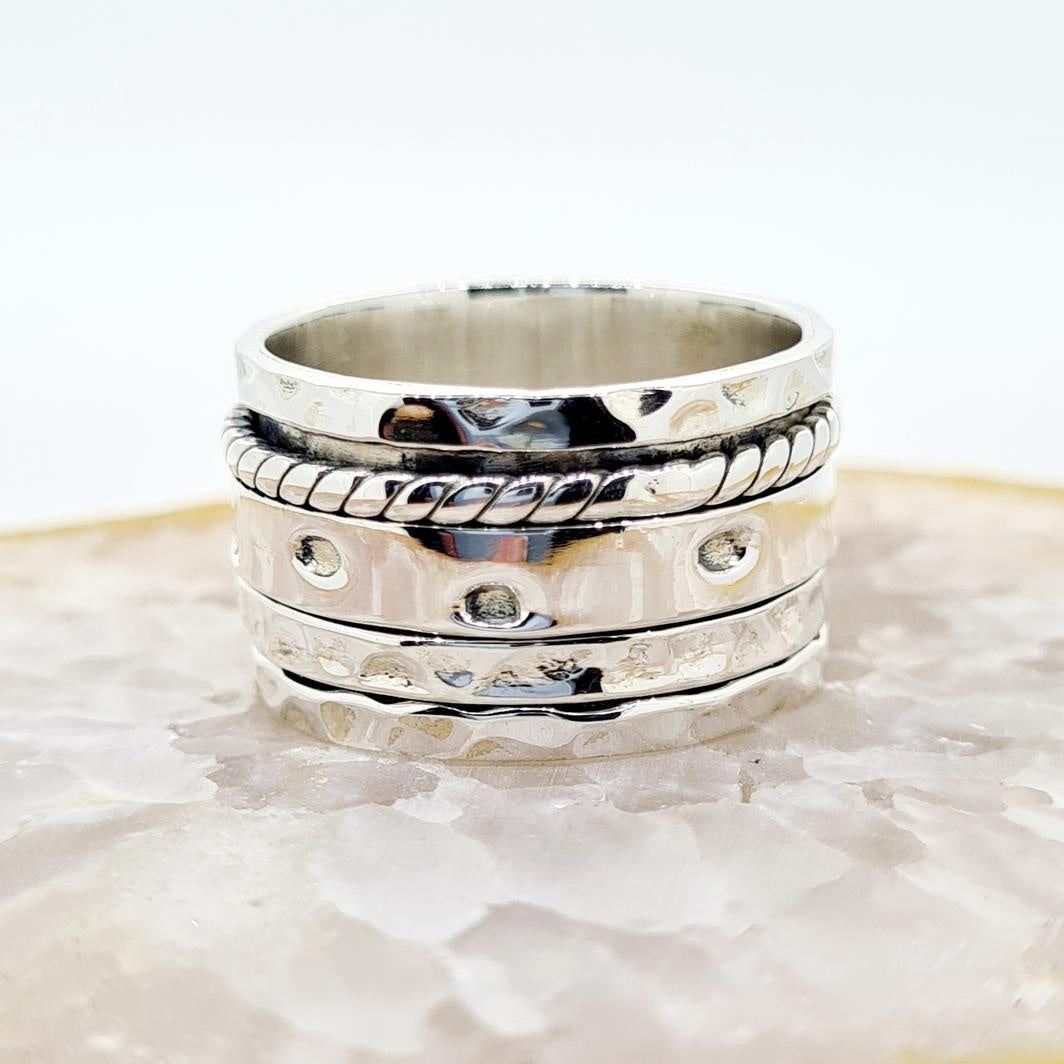 SP Tara Solid Sterling Silver Calming Ring