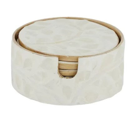 CTC Cheyenne Set of 6 Coasters 10cm Ivory