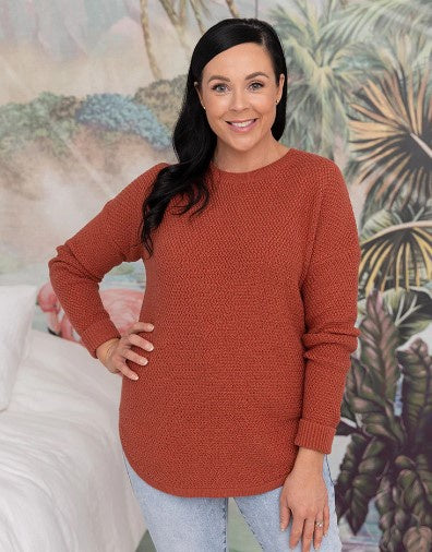 Freez Waffle Knit Jumper