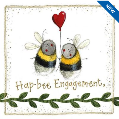Alex Clark Art Card - Bee Engaged