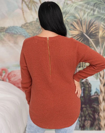 Freez Waffle Knit Jumper