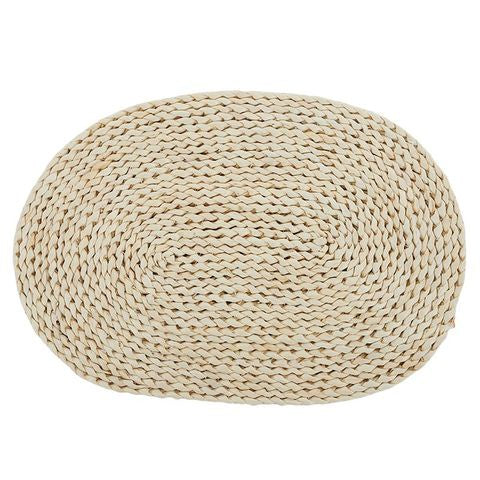 Casa Regalo Nahla Husk Oval Placemat 33 x 48cm Natural
