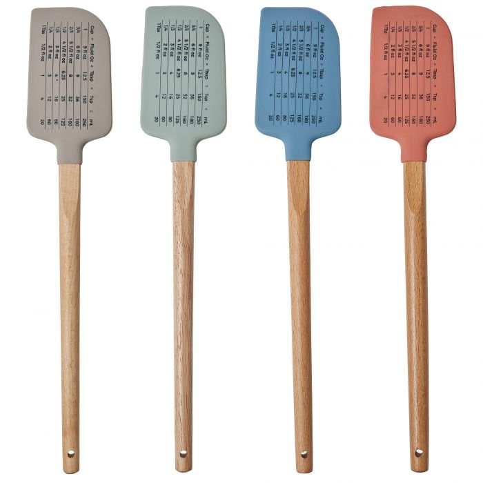D&W Manor Gingham Spatula 4 Assorted Designs