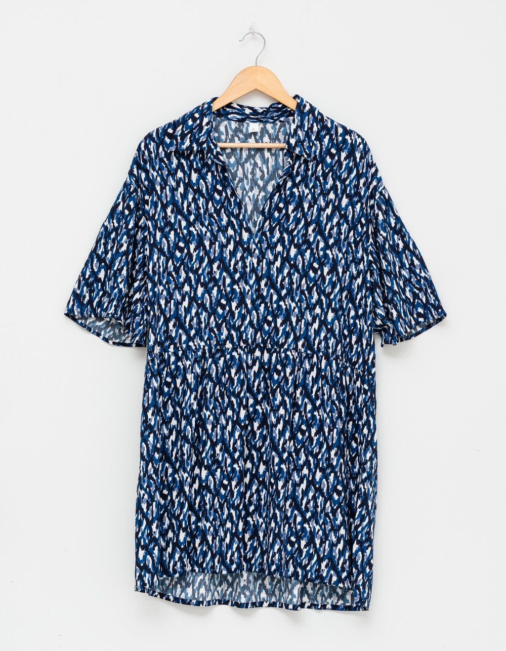 S + G Dixie Dress Blue Ikat