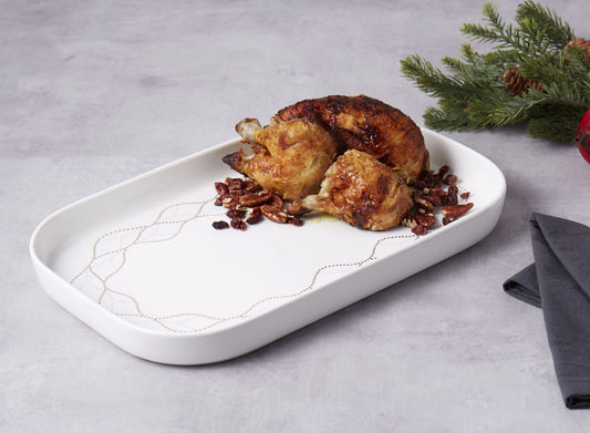 D & W Taste Festive Rectangular Platter