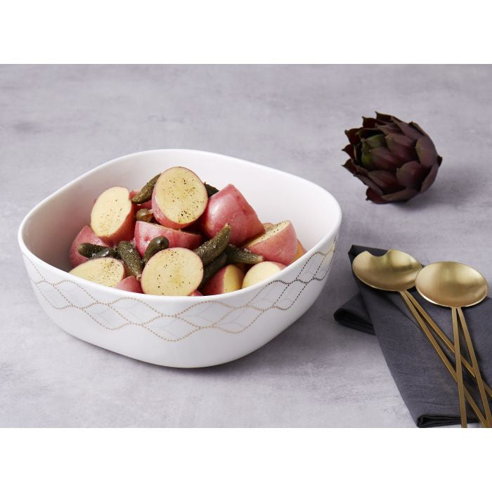 D & W Taste Festive Square Bowl