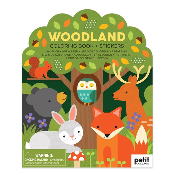 Petit Collge Woodland Coloring Book + Stickers