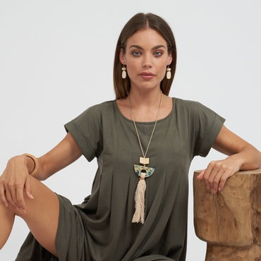 Rare Rabbit Angel Necklace Ocean