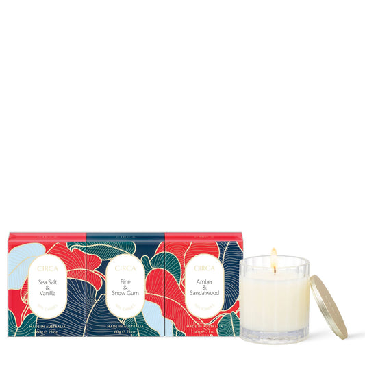 CIRCA Mini Candle Trio Set 3x Scented Soy Candle 60g