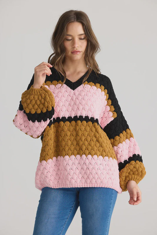 Talisman Airlie Knit Licorice Stripe