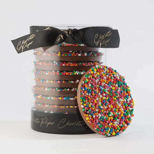 Charlotte Piper Milk Chocolate Sprinkle Discs